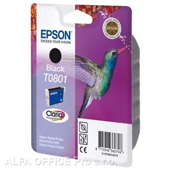 Epson originální ink C13T08014011, black, 7,4ml, Epson Stylus Photo PX700W, 800FW, R265, 2