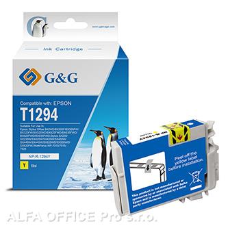  G&G kompatibilní ink s T1294, yellow, NP-R-1294Y, pro Epson Stylus office B42WD, 