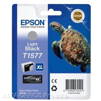 Epson originální ink C13T15774010, light black, 25,9ml, Epson Stylus Photo R3000