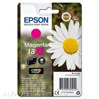 Epson originální ink C13T18134012, T181340, 18XL, magenta, 6,6ml, Epson Expression Home XP
