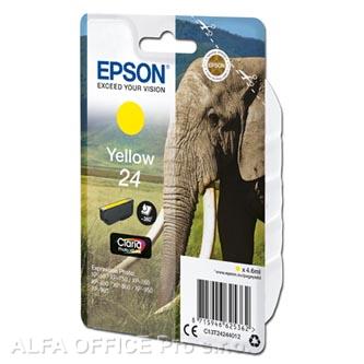 Epson originální ink C13T24244012, T2424, yellow, 4,6ml, Epson
