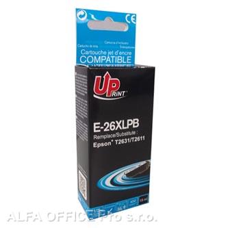 UPrint kompatibilní ink s C13T26314010, T263140, 26XL, photo black, 400str., 15ml, E-26XLP