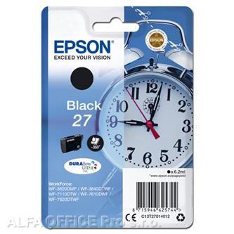 Epson originální ink C13T27014012, 27, black, 6,2ml, Epson WF-3620, 3640, 7110, 7610, 7620