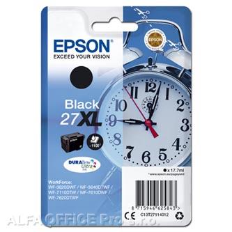 Epson originální ink C13T27114012, 27XL, black, 17,7ml, Epson WF-3620, 3640, 7110, 7610, 7
