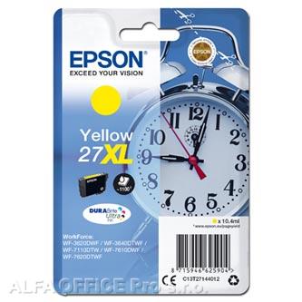 Epson originální ink C13T27144012, 27XL, yellow, 10,4ml, Epson WF-3620, 3640, 7110, 7610, 