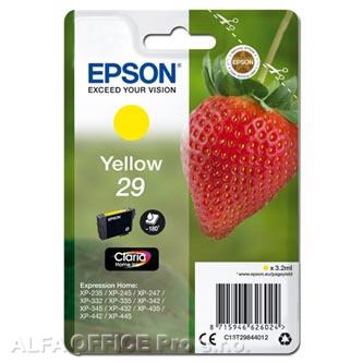 Epson originální ink C13T29844012, T29, yellow, 3,2ml, Epson Expression Home XP-235,XP-332