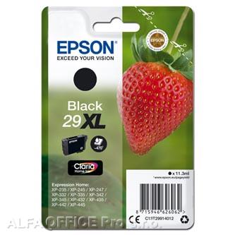 Epson originální ink C13T29914012, T29XL, black, 11,3ml, Epson Expression Home XP-235,XP-3