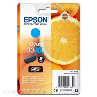 Epson originální ink C13T33624012, T33XL, cyan, 8,9ml, Epson Expression Home a Premium XP-