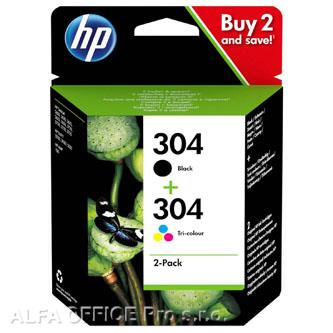 HP originální ink sada 3JB05AE, HP 304, color, 100color-120Bkstr., HP Deskjet 3720, 3721, 
