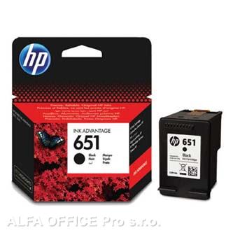 HP originální ink C2P10AE, HP 651, black, 600str., HP DeskJet IA 5645, 5575, Officejet 202