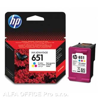 HP originální ink C2P11AE, HP 651, tri-colour, 300str., HP DeskJet IA 5645, 5575, Officeje