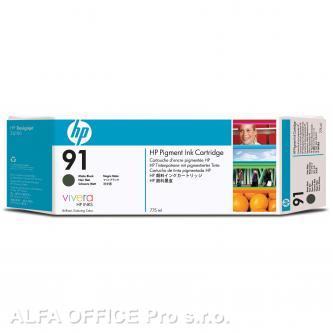 HP originální ink C9464A, HP 91, matte black, 775ml, HP Designjet Z6100