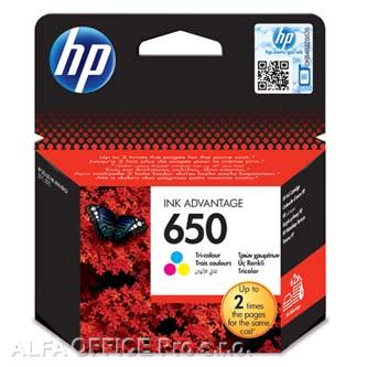 HP originální ink CZ102AE, HP 650, color, 200str., HP Deskjet Ink Advantage 2515 AiO, 3515