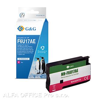  G&G kompatibilní ink s F6U17AE, magenta, 1600str., NH-R00953XLM, pro HP 