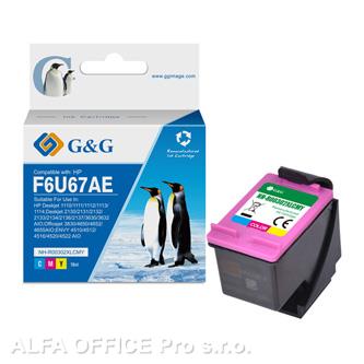  G&G kompatibilní ink s F6U67AE, CMY, 18ml, ml NH-R302XLCMY, pro HP Deskjet 1110, 