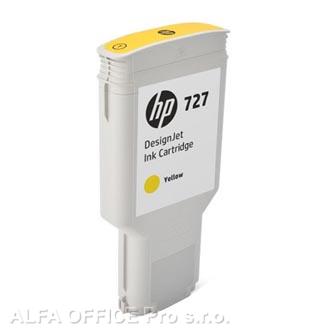 HP originální ink F9J78A, HP 727, yellow, 300ml, HP DesignJet T1530, T2530, T930