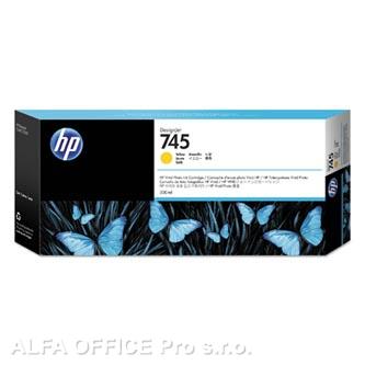 HP originální ink F9K02A, HP 745, yellow, 300ml, HP DesignJet HD Pro MFP, DesignJet Z2600,