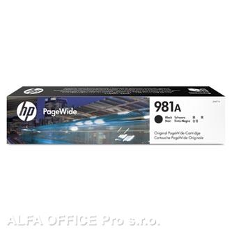 HP originální ink J3M71A, HP 981A, black, 6000str., 106ml, HP PageWide Enterprise Color 55