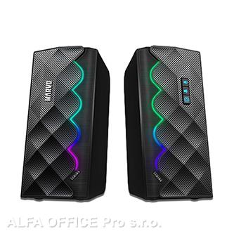  Marvo reproduktory SG-269, 2.0, 6W, černé, regulace hlasitosti, herní, 160Hz-20k 