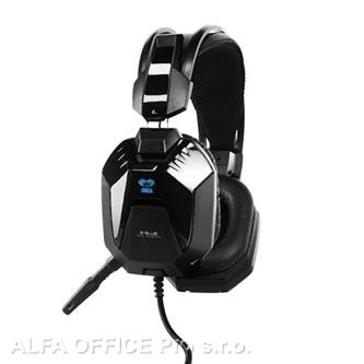  E-Blue Cobra H 948, herní sluchátka s mikrofonem, černá, 2x 3.5 mm jack 