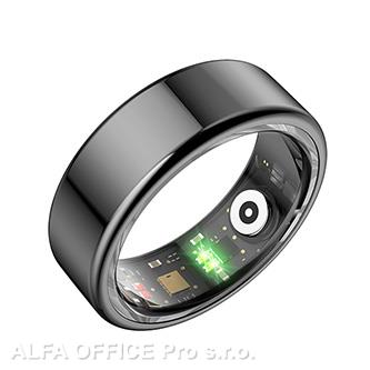 Smart RING černý, měření tlaku, srdeč. tepu, monitoring spánku, 8