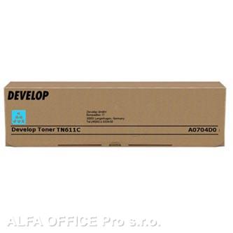 Develop originální toner A0704D0, cyan, 27000str., TN-611C, Develop Ineo +550, +650