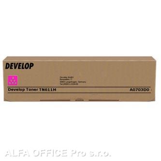 Develop originální toner A0703D0, magenta, 27000str., TN-611M, Develop Ineo +550, +650