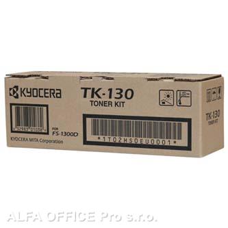  Kyocera originální toner TK130, black, 7200str., 1T02HS0EU0, 1T02HS0EUC, Kyocera 