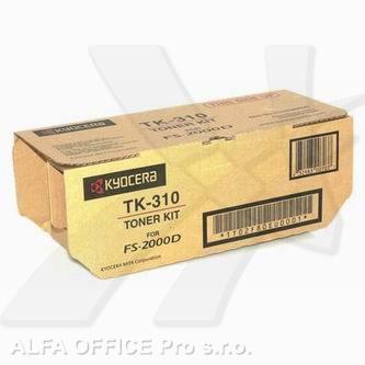 Kyocera originální toner TK310, black, 12000str., 1T02F80EU0, Kyocera FS-2000D, DN, 3900DN