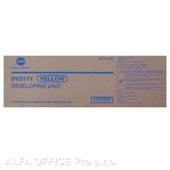 Konica Minolta originální Developer A0XV08D, DV-311Y, yellow, 115000str., Konica Minolta B