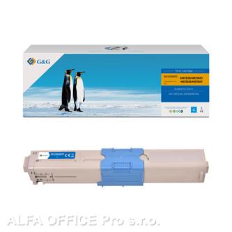  G&G kompatibilní toner s 44973535, cyan, NT-COC301FC, pro OKI C301, C321, MC332, 