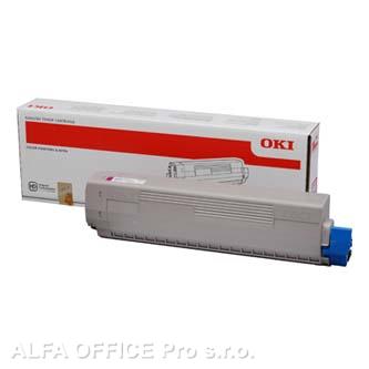 OKI originální toner 44844506, magenta, 10000str., OKI C831, 841