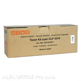  Utax originální toner 4431610011, cyan, 4000str., Utax CLP 3316, Triumph Adler 4 