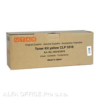  Utax originální toner 4431610016, yellow, 4000str., Utax CLP 3316, Triumph Adler 