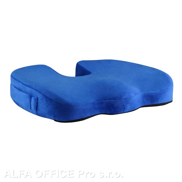 Podsedák, pod hýždě, ergonomický, modrý, paměťová pěna, Powerton