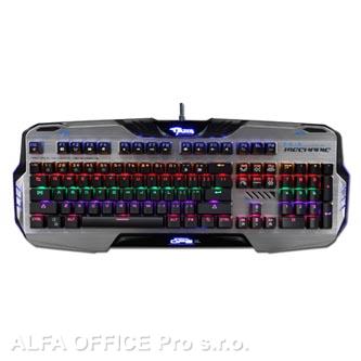  E-BLUE Mazer Mechanical 729, Klávesnice herní, podsvícená s modrým spínačem typ 