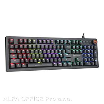  Marvo KG917, Klávesnice US, herní, podsvícená typ drátová (USB), černá, mechanic 