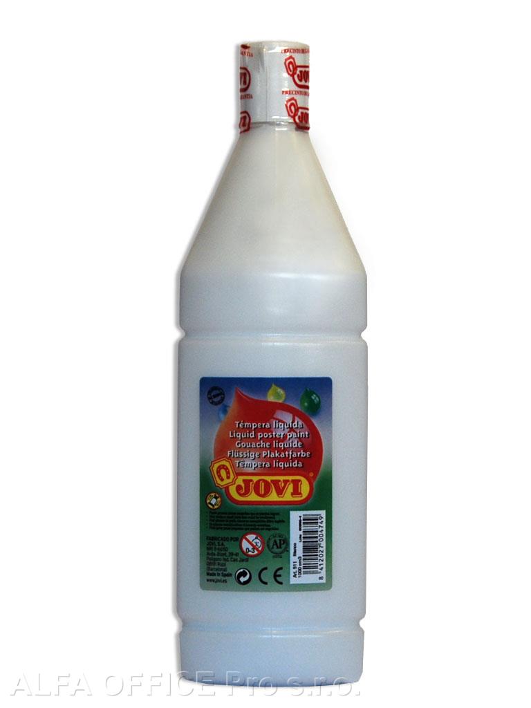 Tekuté temperové barvy JOVI PREMIUM v lahvi - 1000 ml / bílá