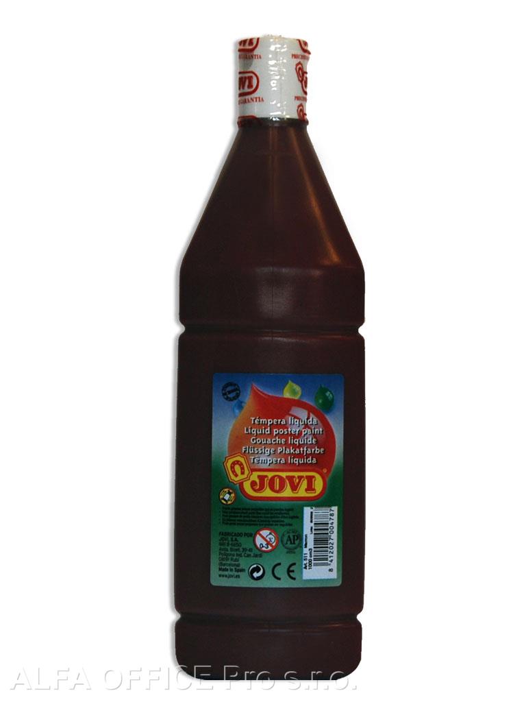 Tekuté temperové barvy JOVI PREMIUM v lahvi - 1000 ml / hnědá