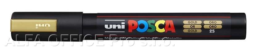 Posca popisovač / 2,5 mm - zlatá