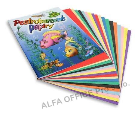 Barevné papíry A4 nelepicí 20 listů