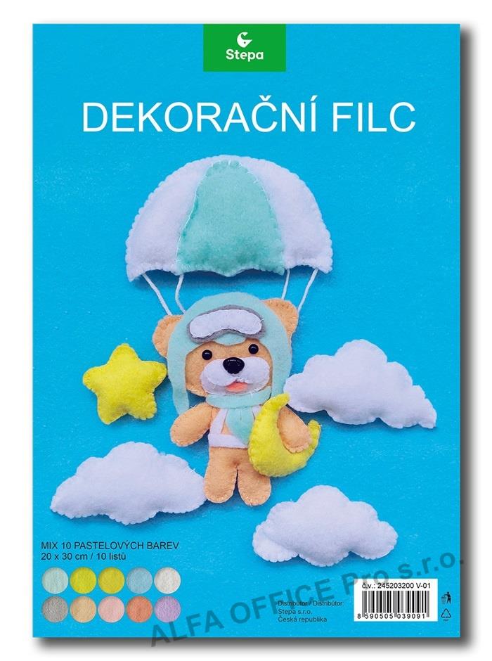 Barevné papíry A4 nelepicí 8 listů / pastelový mix