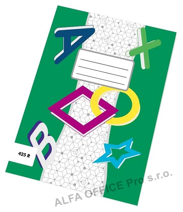 Sešity školní ECONOMY 20 listů - A4 / čtvereček / 425