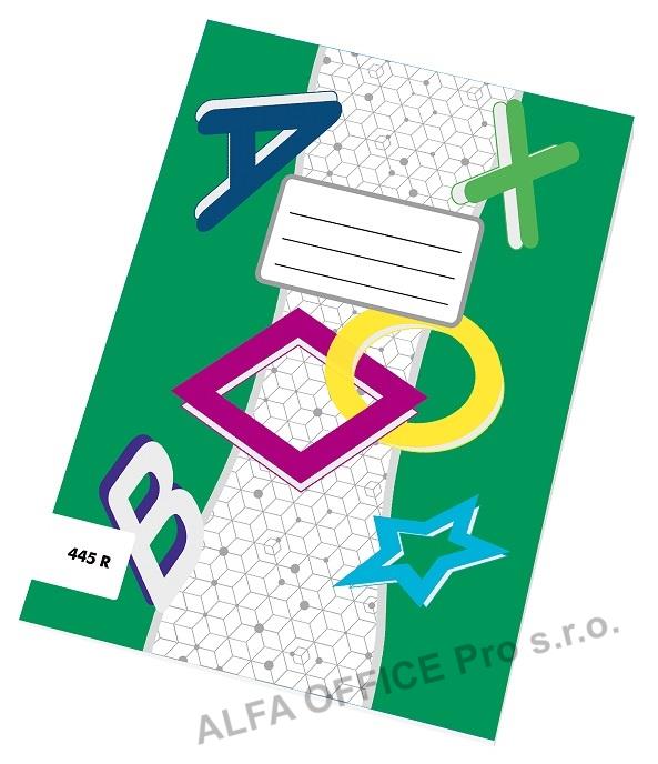 Sešity školní ECONOMY 40 listů - A4 / čtvereček / 445