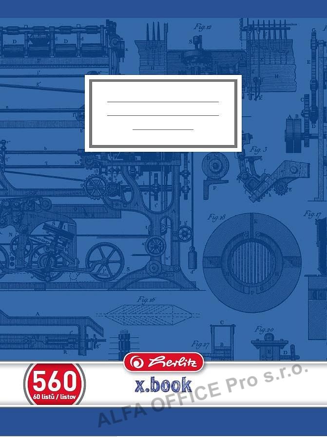 Sešit školní Herlitz Premium 560 - A5 / čistý / 60 listů