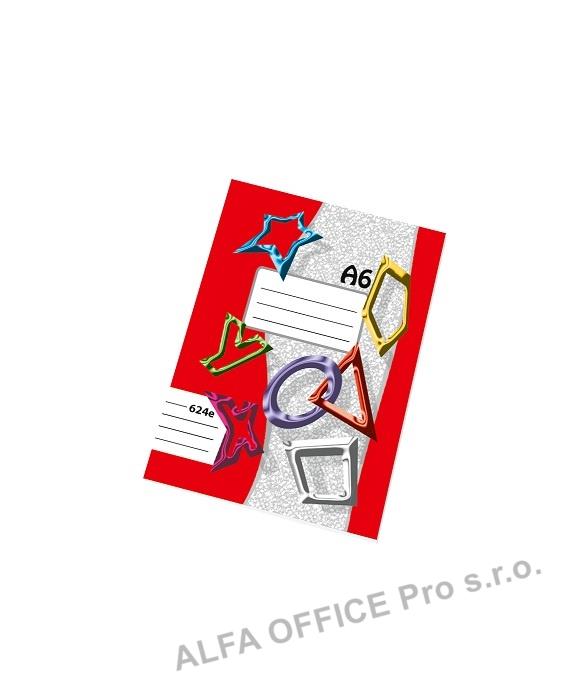 Sešity školní ECONOMY 20 listů - A6 / linka / 624