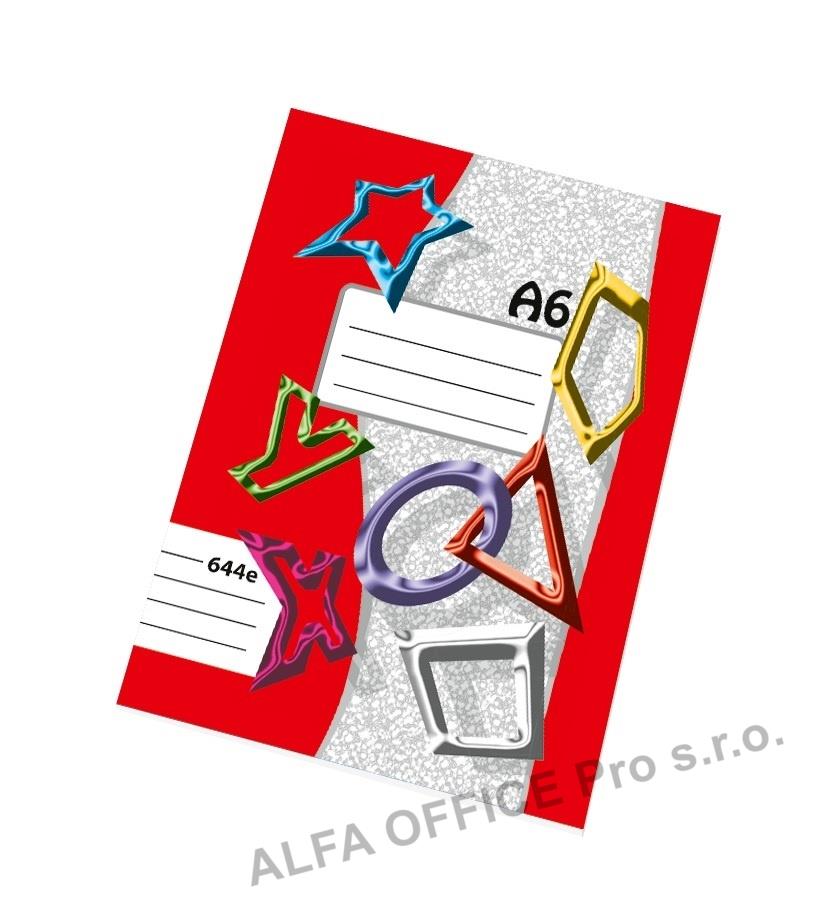 Sešity školní ECONOMY 40 listů - A6 / linka / 644