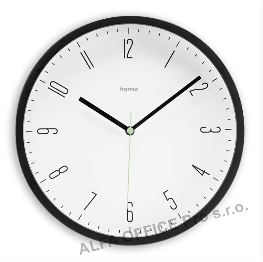 Nástěnné hodiny Hama Capri - černá