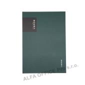 Kniha záznamní VERDE - A4 / linka / 96 listů / zelená