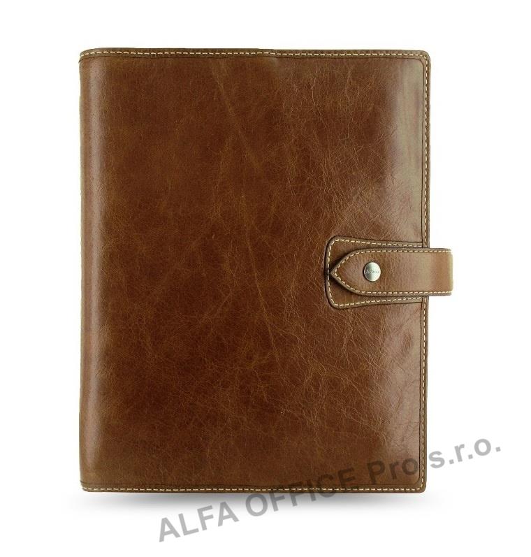 Filofax Malden A5 týdenní oříškově hnědá